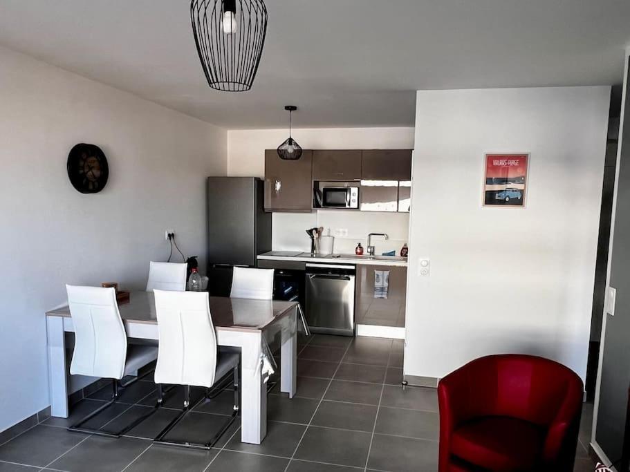 T2 Neuf + Piscine, 5 Mn A Pied Des Plages Sérignan Buitenkant foto